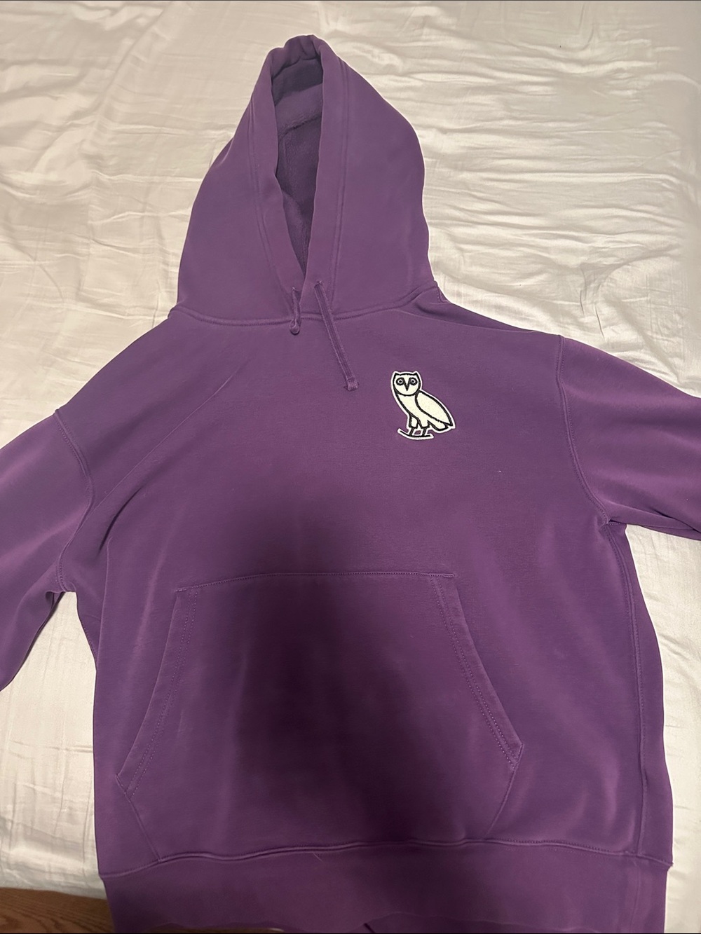 OVO Purple Pullover Hoodie with Owl Logo